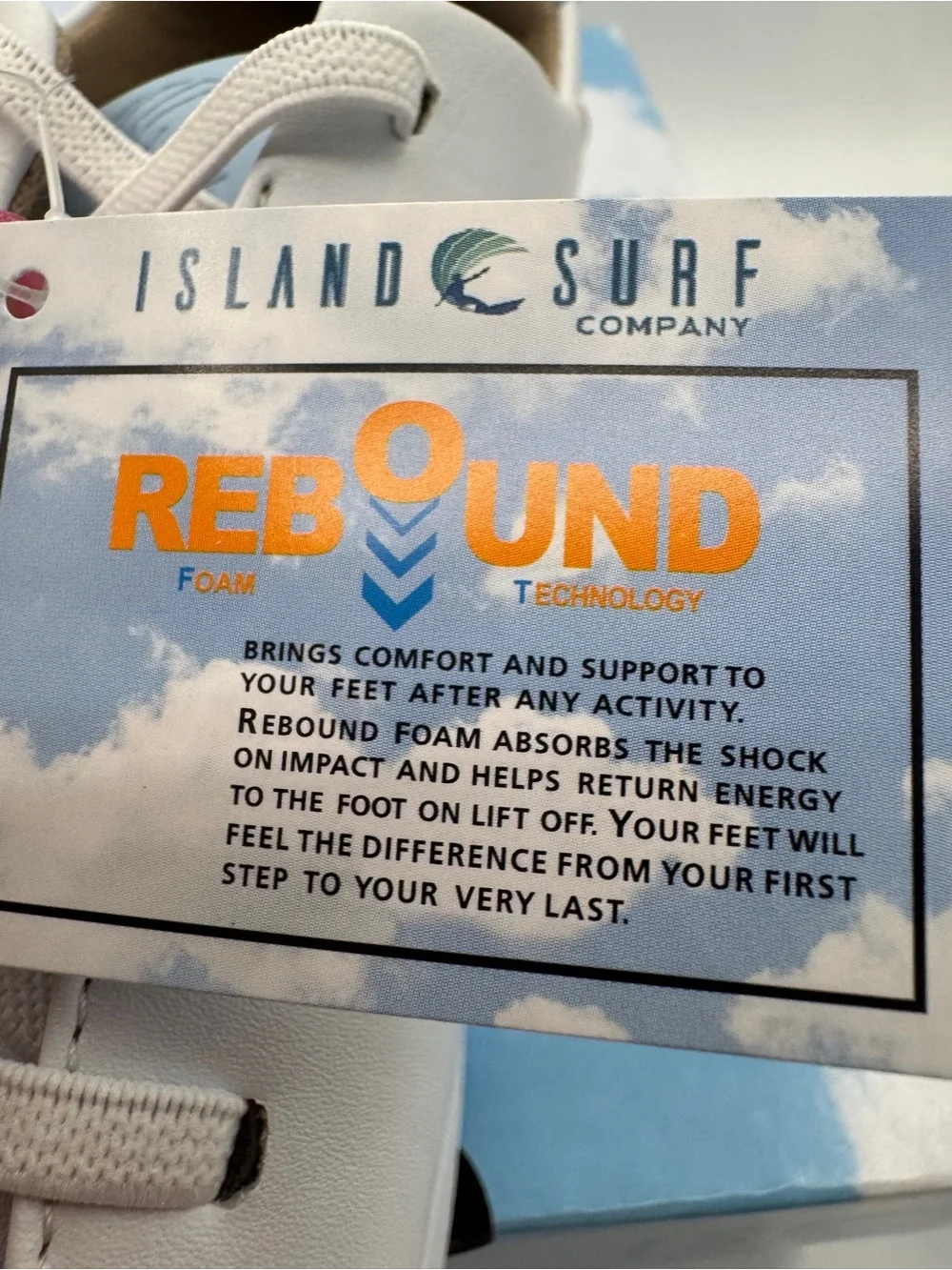 Island Surf Rebound Recovery Slip On MARCO‎ Women's White Sneakers Size 6.5 NWT